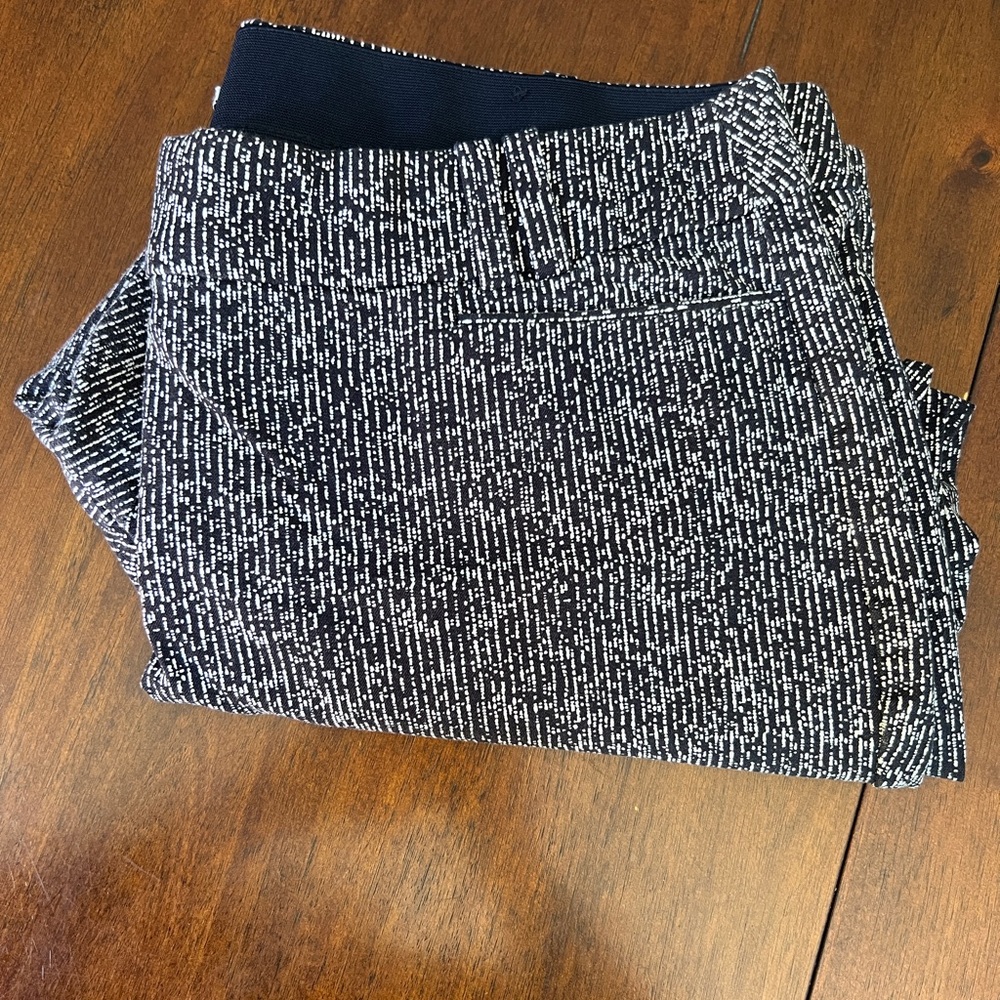 Lane Bryant Black and White Cropped Pants